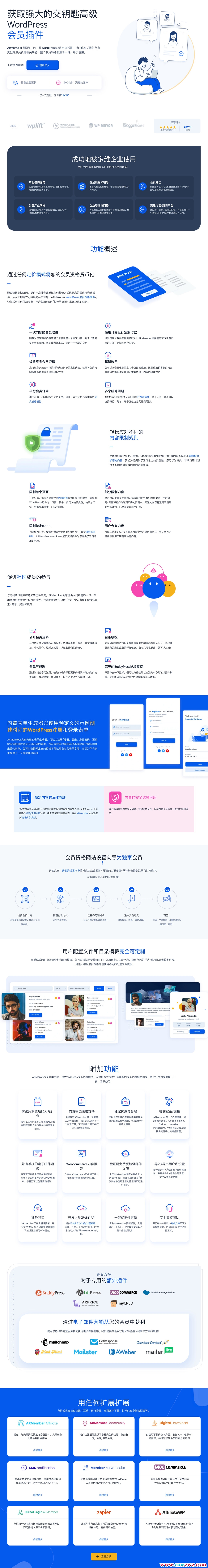 ARMember v4.0.2-WordPress会员功能插件