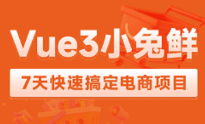 前端Vue3小兔鲜电商项目实战，vue3全家桶从入门到实战电商项目一套通关